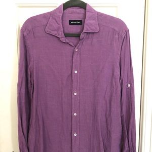 Massimo Dutti Linen Shirt - M